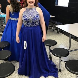 Size 12 blue prom/pageant dress